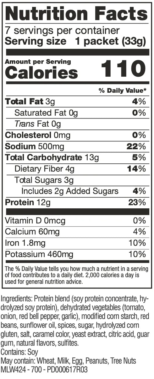 Body Shrink Vegetable Chili Mix